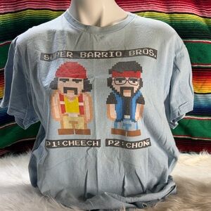 Super Barrio Bros Cheech and Chong Graphic T-Shirt